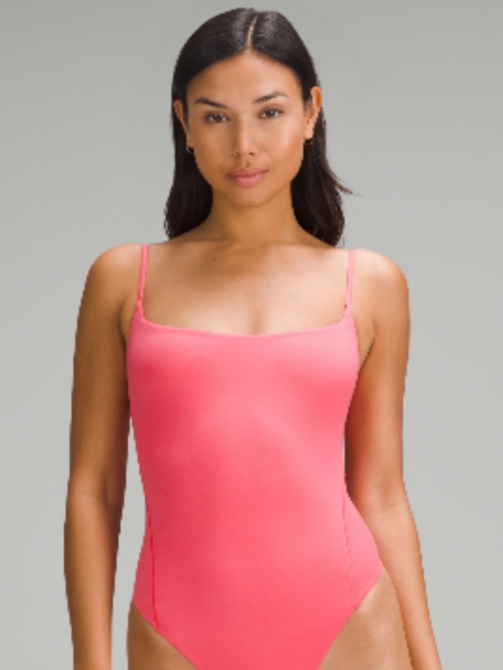lululemon athletica Pink wundermost ultra soft square neck bodysuit Small